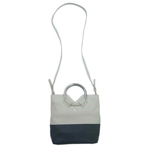 Sam Edelman Two Toned Pebbled Leather Crossbody Handbag Purse White & Blue